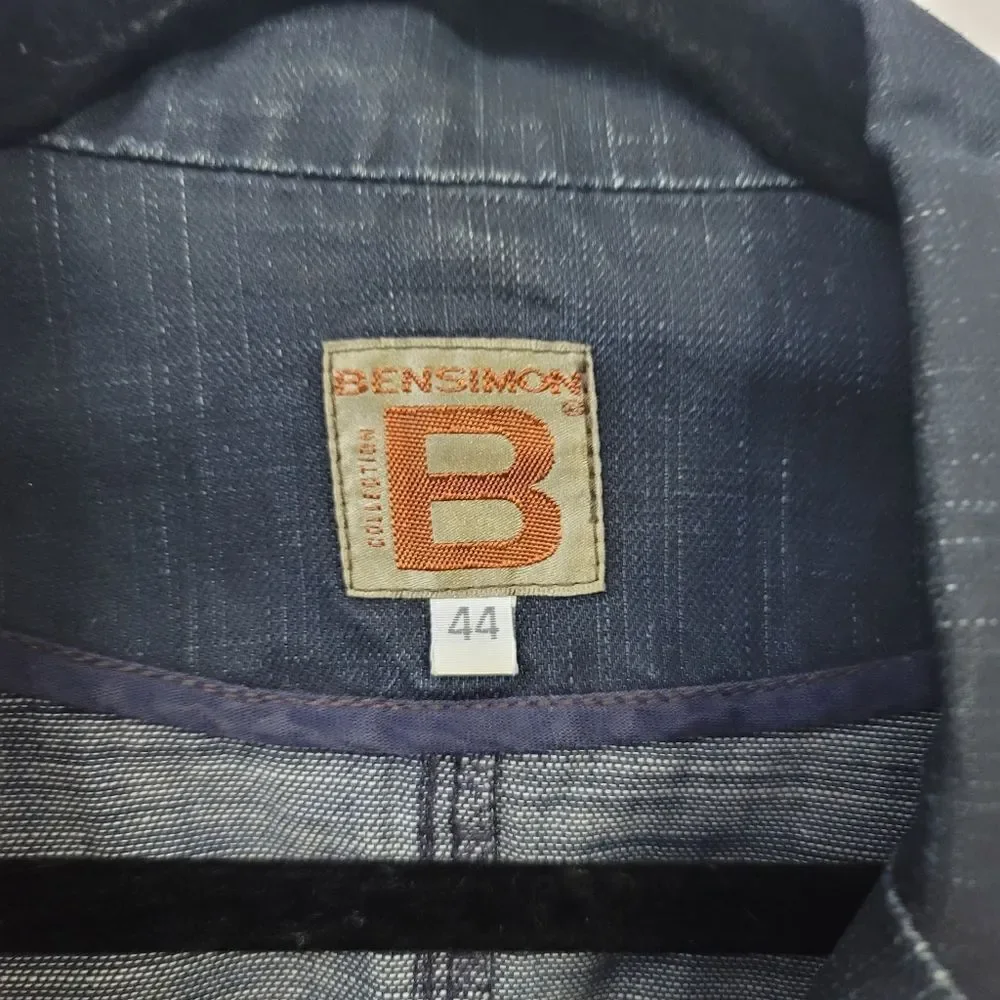 Bensimon collection blazer denim jacket, 44 - Picture 2 of 6